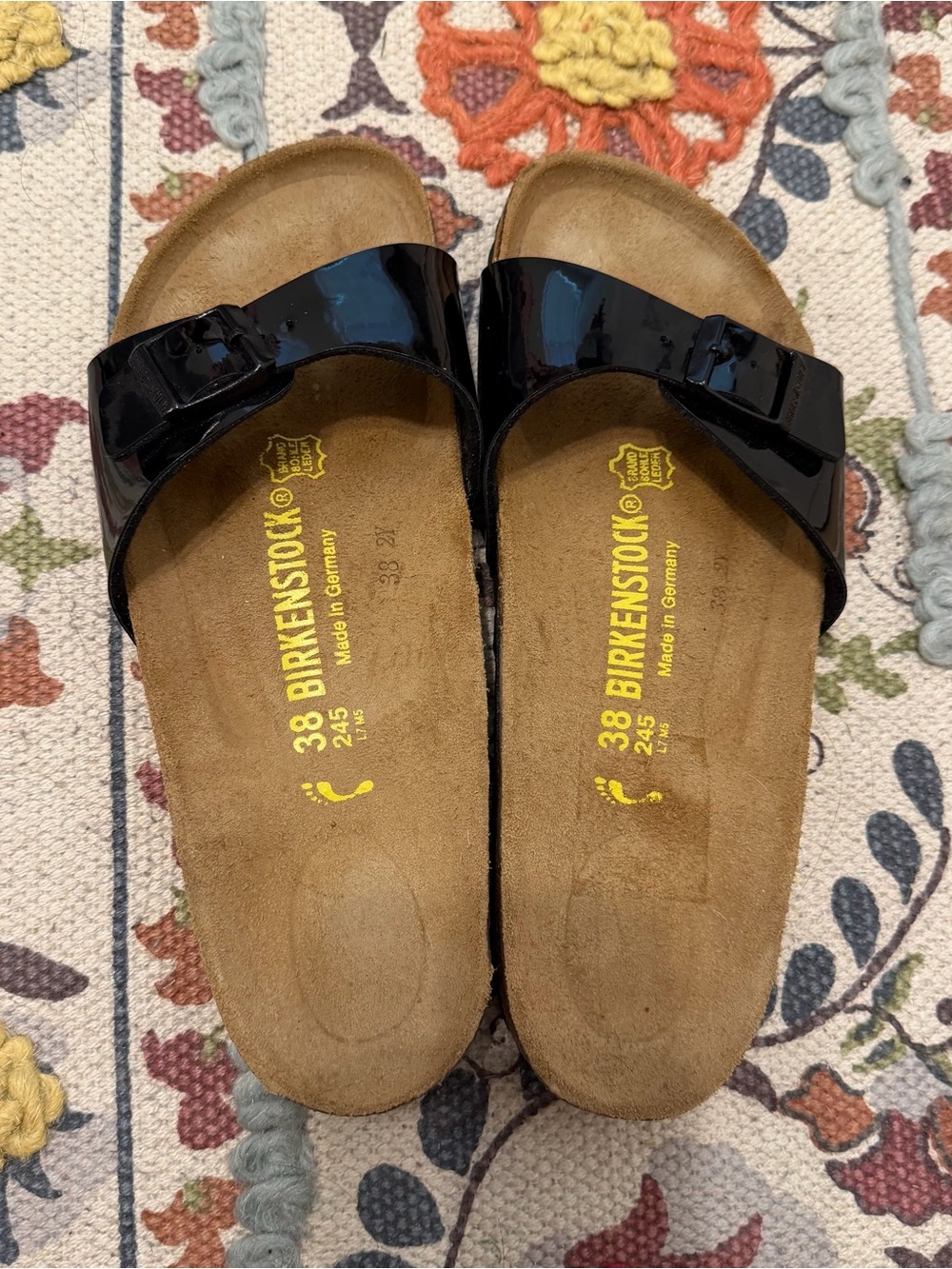 Birkenstock Patent Madrid EU 38/US 8 New without tags